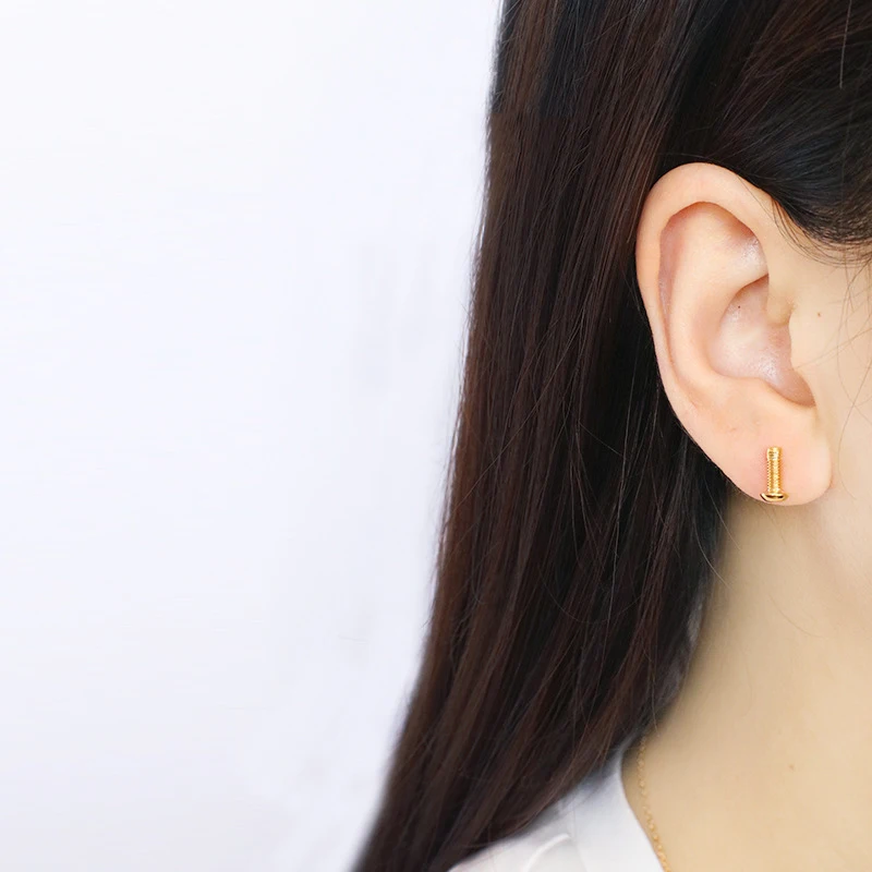 Женские маленькие серьги-гвоздики GWACC оригинальные серьги золотого и