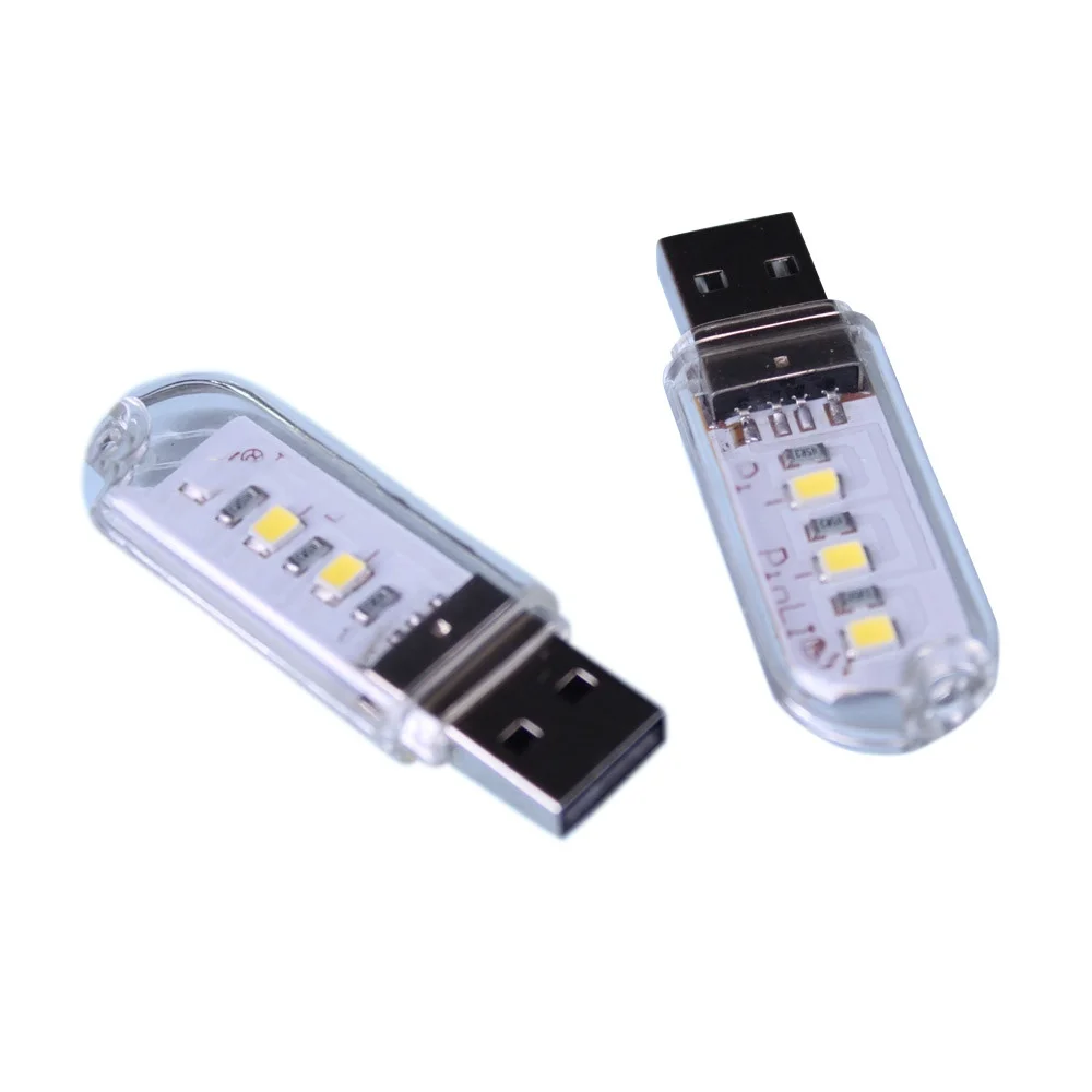 1 шт. 3 светодиодов/8 светодиодов 5730 SMD книга света переносной мини USB ночник для PC