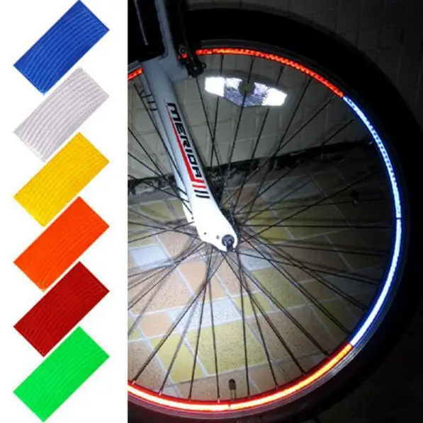Флуоресцентные велосипедные наклейки для колес мотоцикла MTB Горный Дорожный