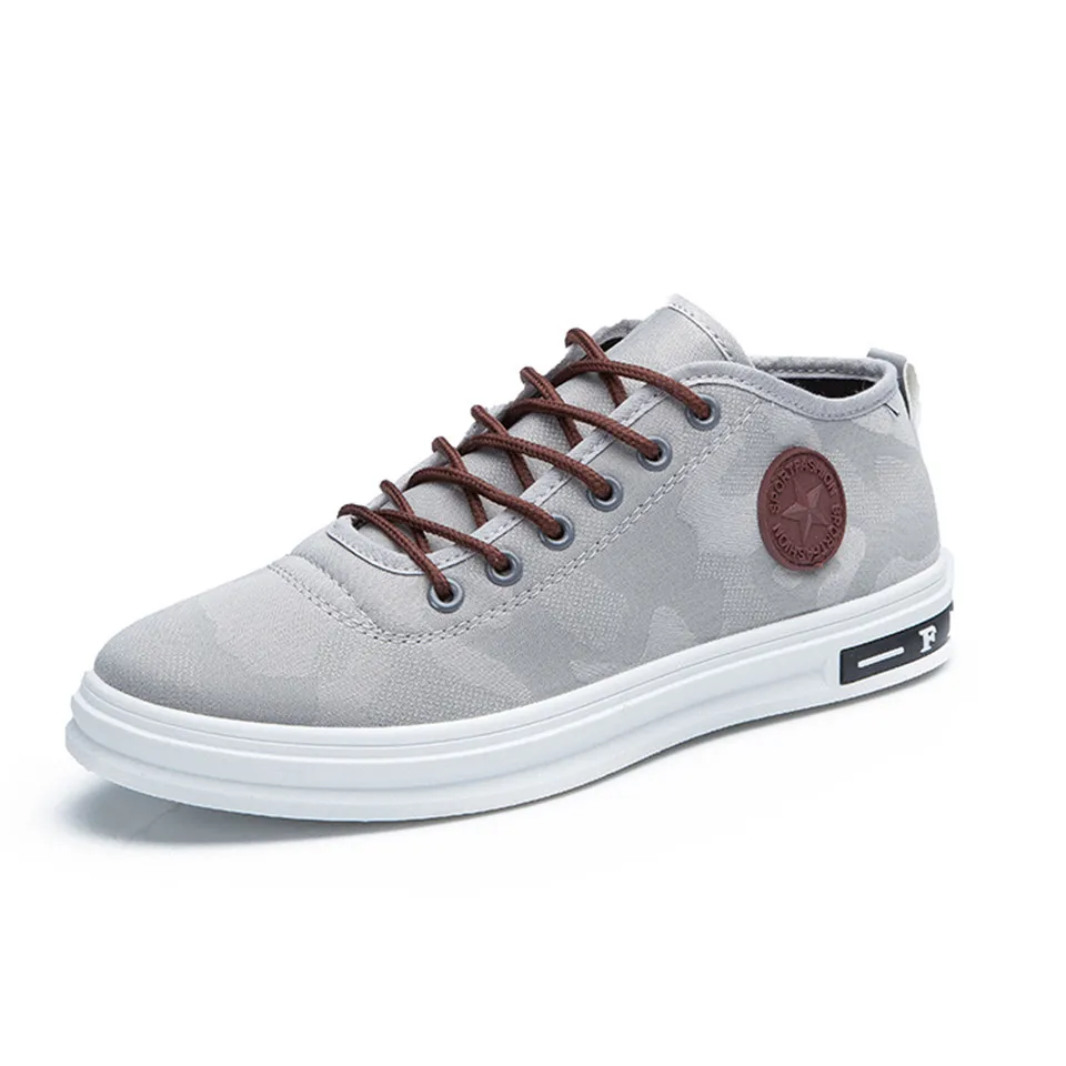 Камуфляжная парусиновая обувь для мужчин модная трендовая комфортная Мужская