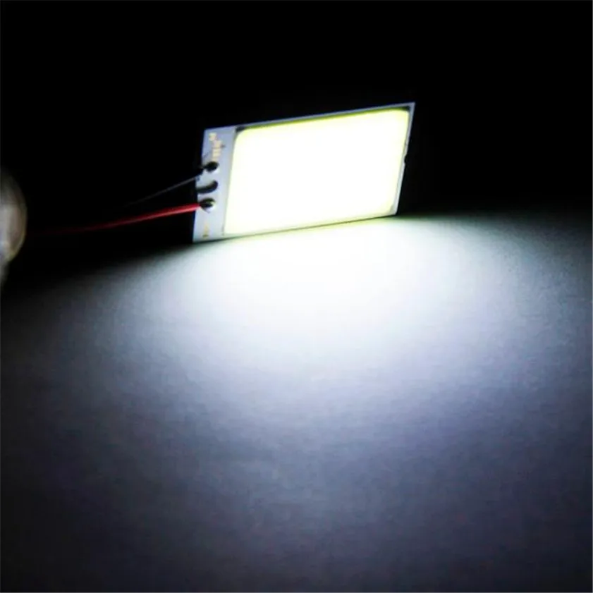 Высокое качество 8W COB 24 Chip LED интерьер автомобиля Свет T10 12V Панель источник