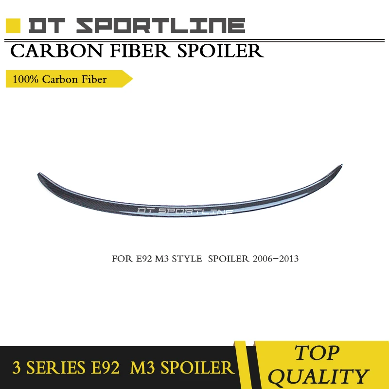 M3 Style For BMW E92 Spoiler 3 Series 2 Door Coupe Carbon 2006 - 2013 Fiber rear wing spoiler | Автомобили и мотоциклы