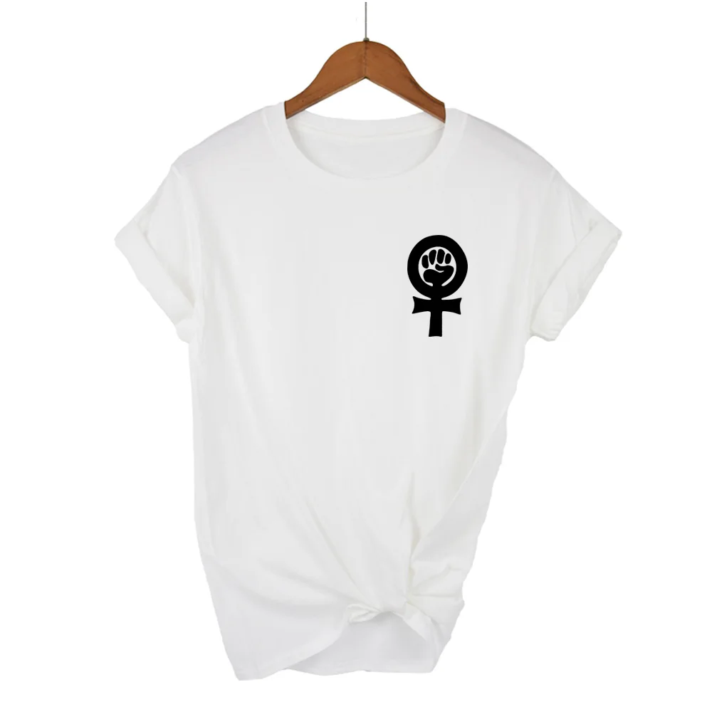 Женская футболка с надписью Fist Riot Love женская карманом и принтом модная уличная