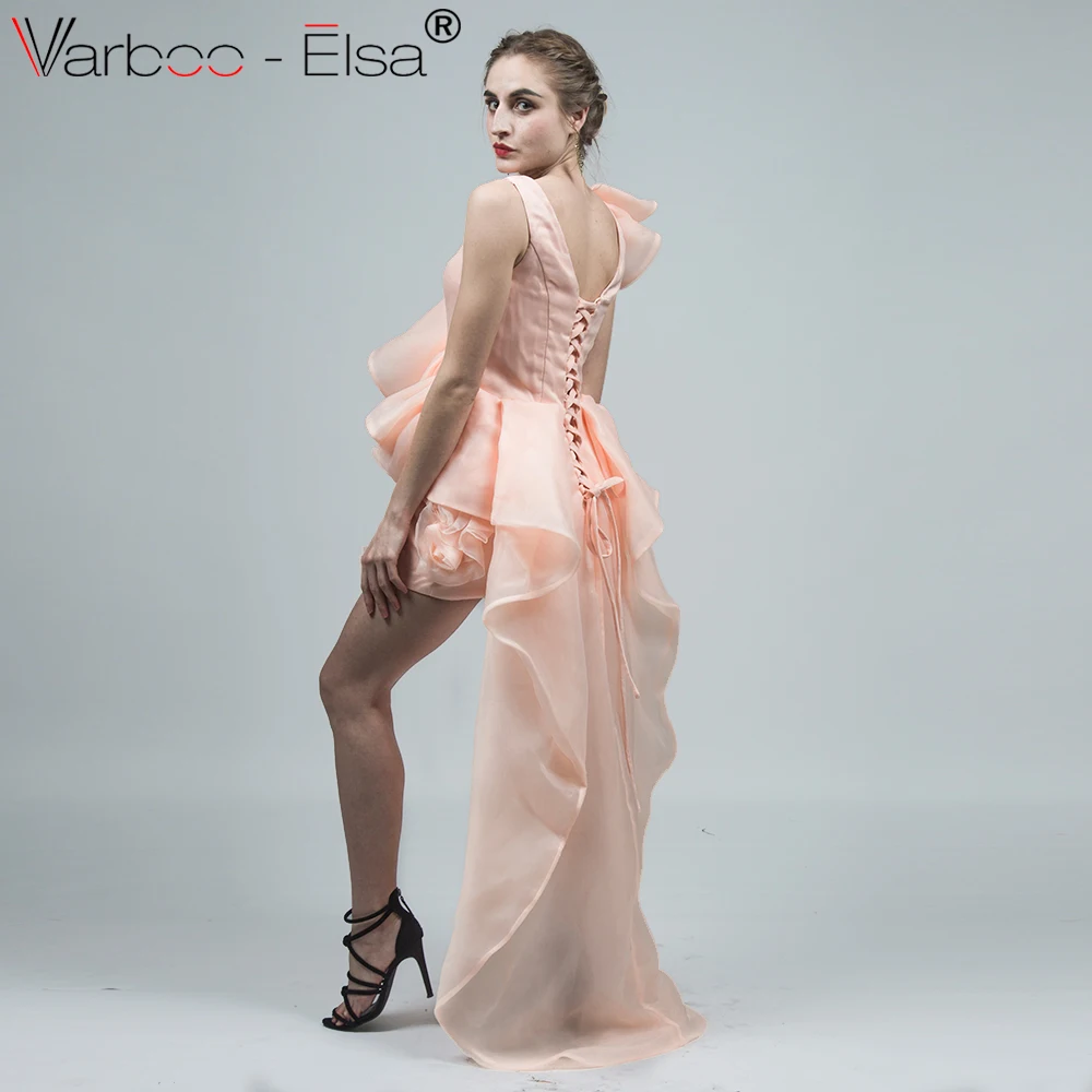 VARBOO_ELSA vestido coctel короткое платье из органзы для выпускного вечера 2018 сексуальное