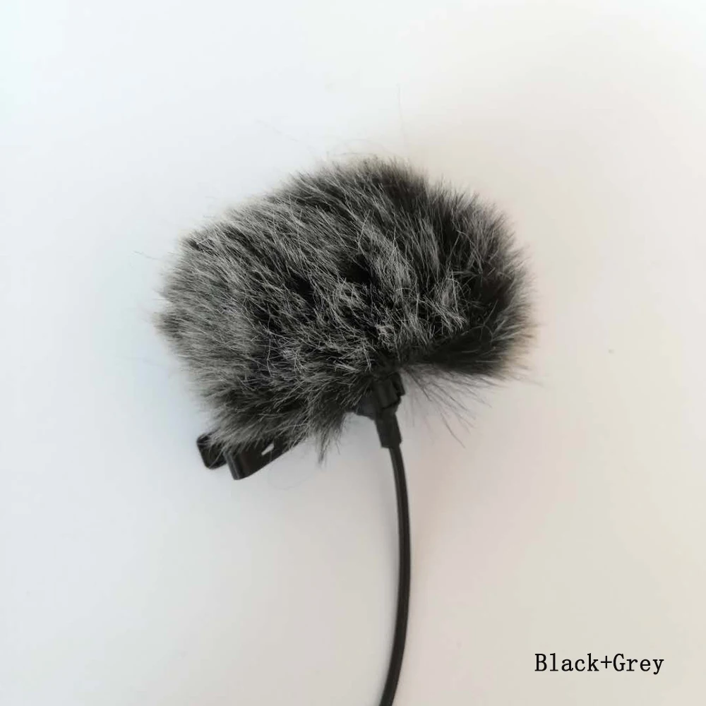 Универсальный петличный микрофон мини размера пушистая муфта для лобового