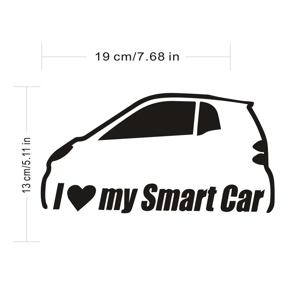 Наклейки для автомобиля I love my Smart Car забавные наклейки на бампер и Стайлинг