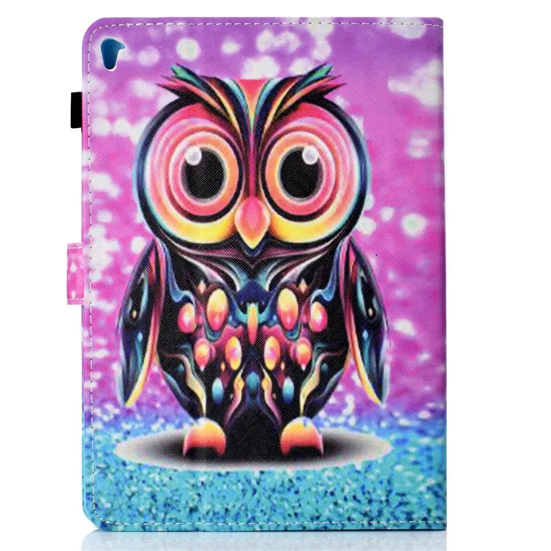 Wekays для IPad Pro 9 7 дюймов мультяшная Сова кожаный флип чехол Coque Apple 2016 планшета