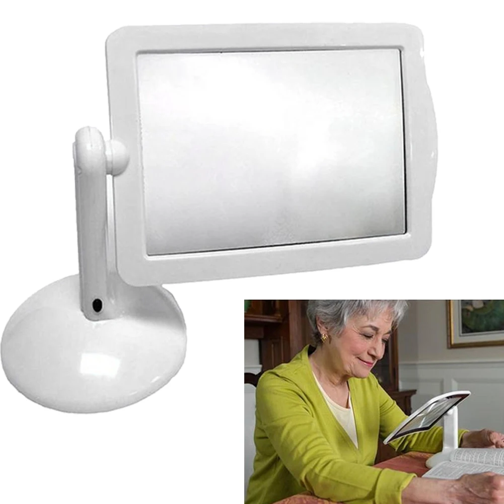

Brighter LED Screen Magnifier Reading Viewer Hands-Free Magnifying Glass Magnification Portable Gift Reading Glasses For Parents