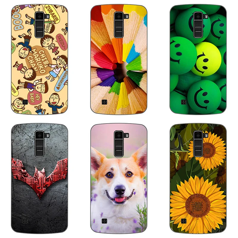 Жесткий пластиковый чехол для LG K10 телефона с цветной печатью жесткий цветком K420N