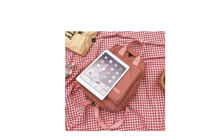Новинка, Harajuku Ulzzang, Модный женский рюкзак, женский,, Одноцветный, водонепроницаемый, Корея, Ins, милый, женский, консервативный стиль, повседневный рюкзак