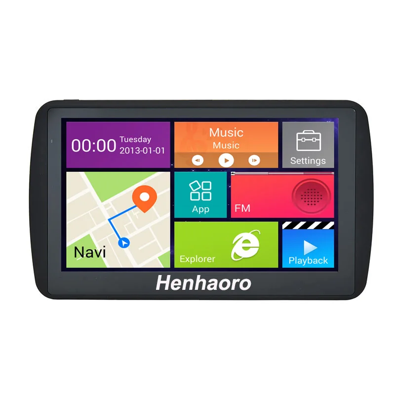 Автомобильный gps навигатор Android 7 &quot емкостный сенсорный экран Bluetooth