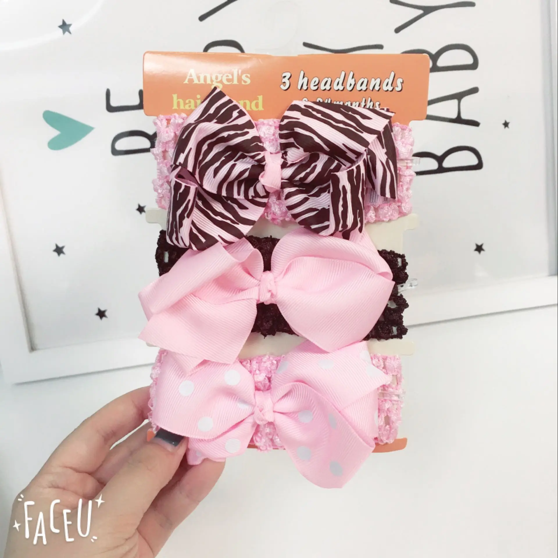baby headband 03 3 шт./компл. Одежда для новорожденных девочек эластичный волосы группы детей смешивать стили горошек вязанный головной убор цветок чалма с бантиком детские украшения для волос - Цвет: baby headband 03