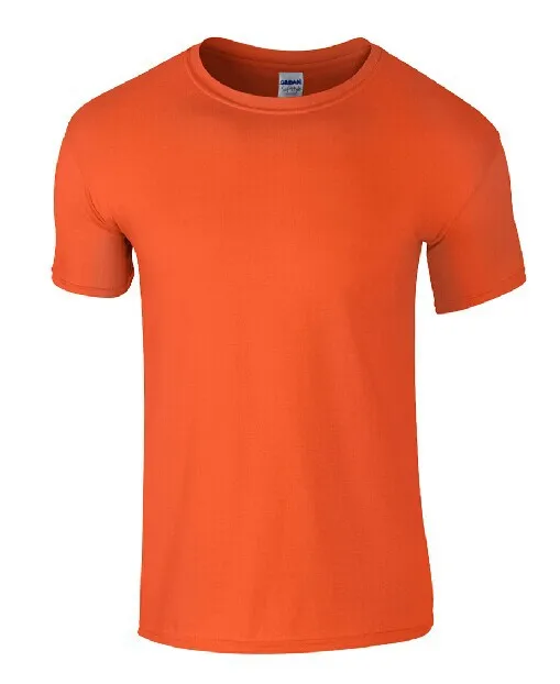 Мужская хлопковая футболка с коротким рукавом брендовая Однотонная круглым