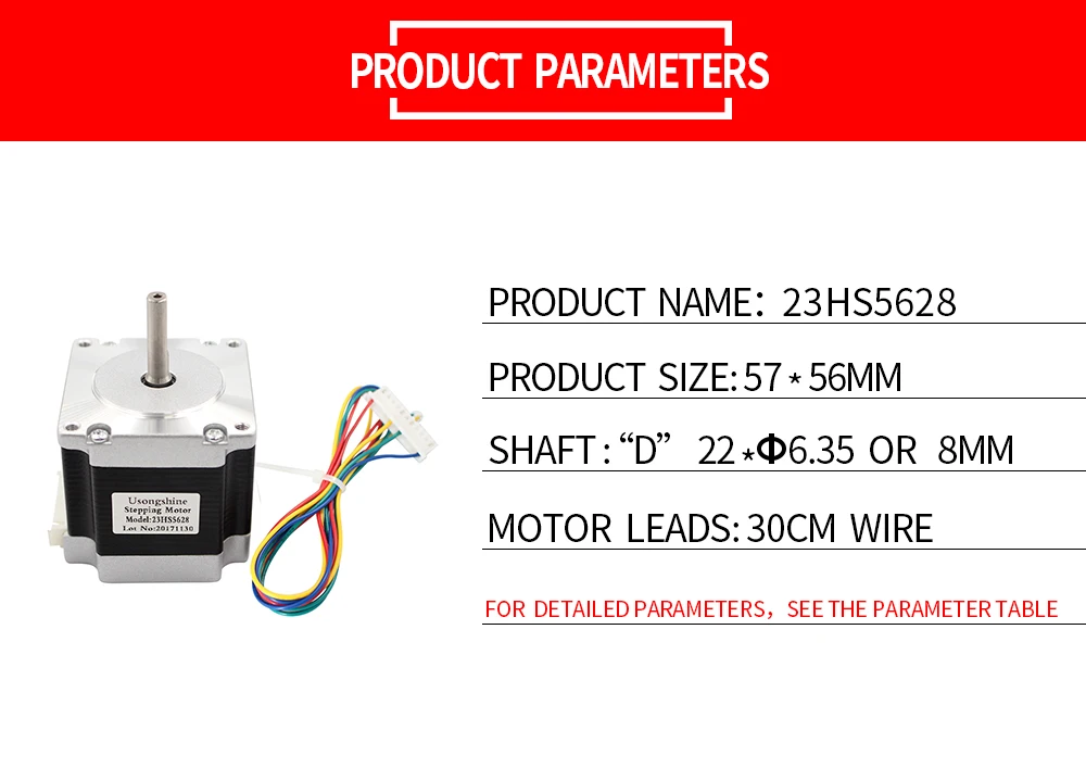 Nema 23 23HS5628 2.8A двухфазный 8 мм вал шаговый двигатель с TB6600 шаговый двигатель драйвер для ЧПУ часть 3d принтер