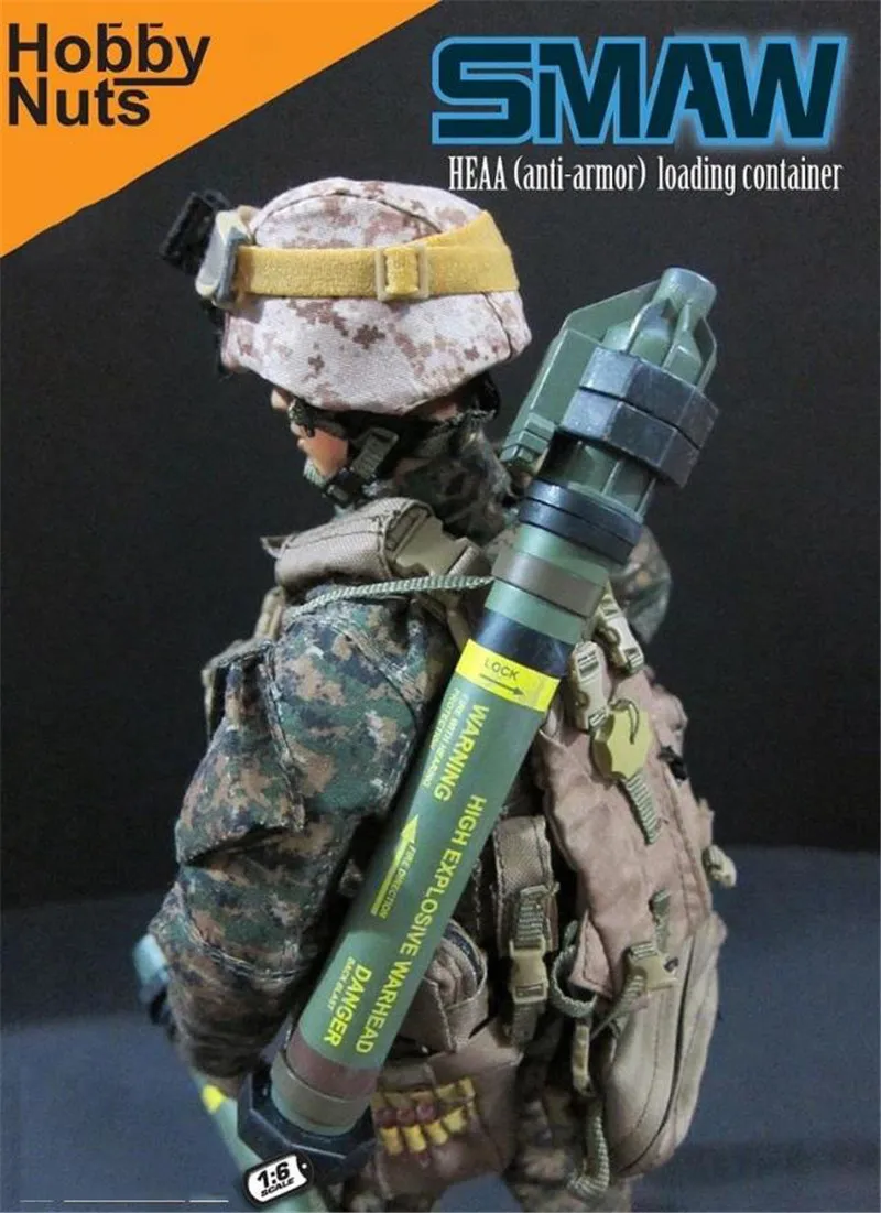 1/6 Оружейная модель SMAW MK153 зеленая ракетная установка для 1" экшн-аксессуары для корректировки фигуры