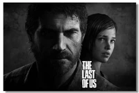 custom canvas wall decor joel the last of us poster left behind game wallpaper riley ellie sticker dining room decoration 0578