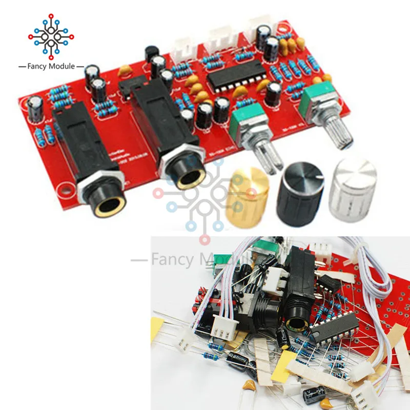

DIY PT2399 NE5532 Microphone Amplifier Board Preamplifier Reverberation + Front Panel