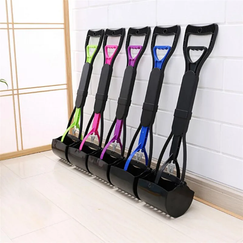 60 см длинная ручка Собака Кошка Животное Pooper Scooper уличная ходячая какашка Совок зажим для уборки отходов Tong папка изгиб сохранить продажу