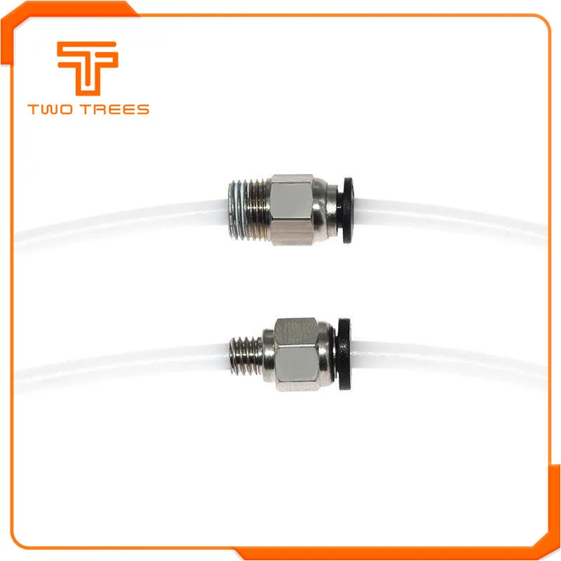 10 шт./лот 3d peinter части пневматические фитинги PC4-M6 много типов для 4 мм PTFE трубки соединитель PC4 3d принтер аксессуары