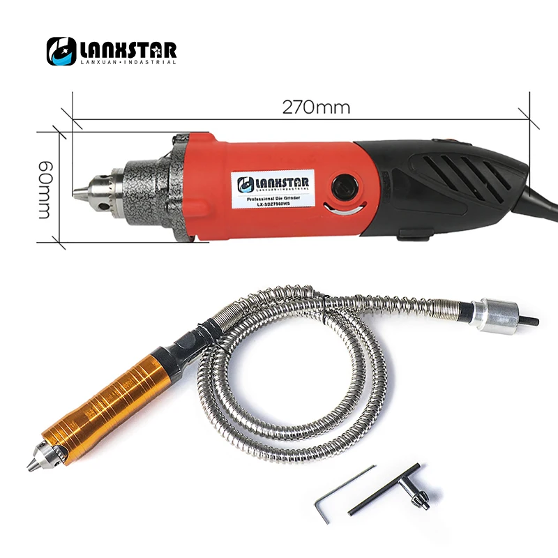 Lanxstar 7500WS вращающийся шлифовальный инструмент гравировка полировка стиль Dremel