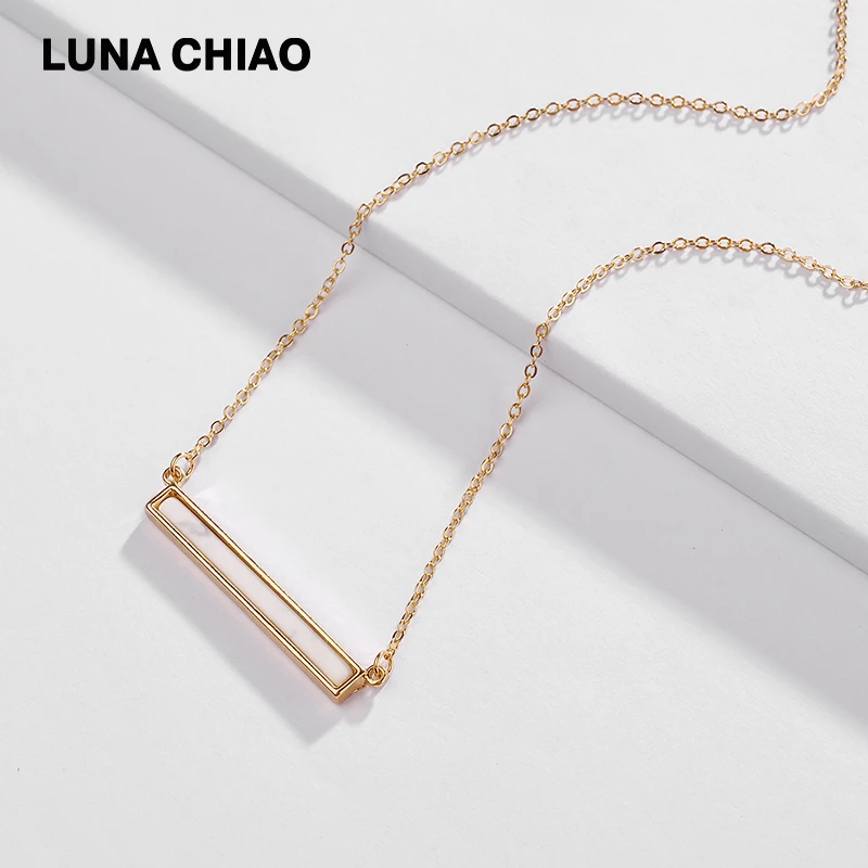 Женское Ожерелье с кулоном LUNA CHIAO короткая изящная цепочка из натурального камня