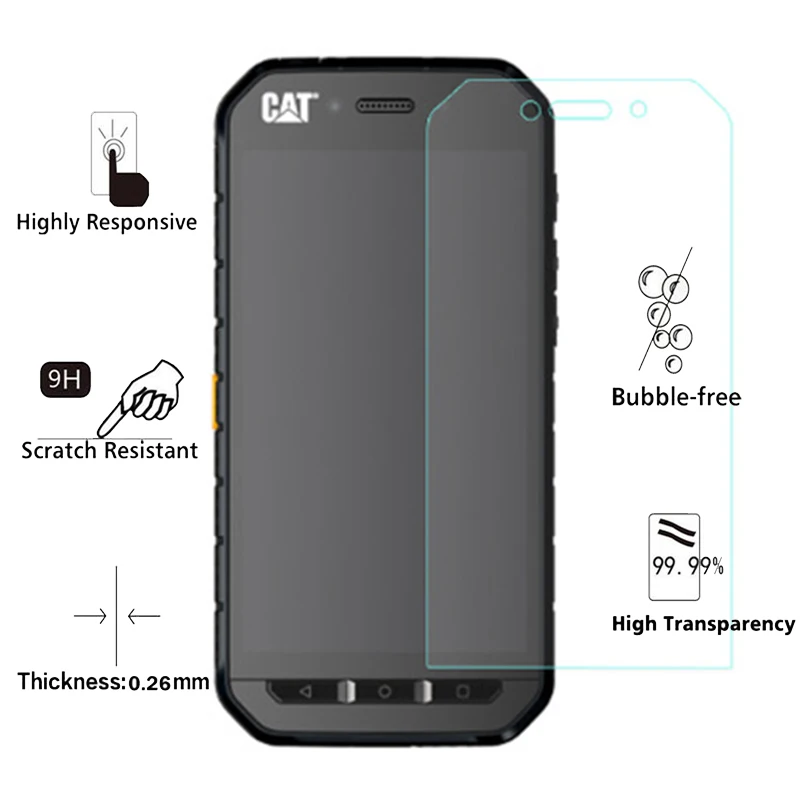 Закаленное Стекло для Caterpillar Cat S41 Dual SIM чехол Фильм Взрывозащищенный Защитная Стекло Экран протектор для S41 телефон плёнки