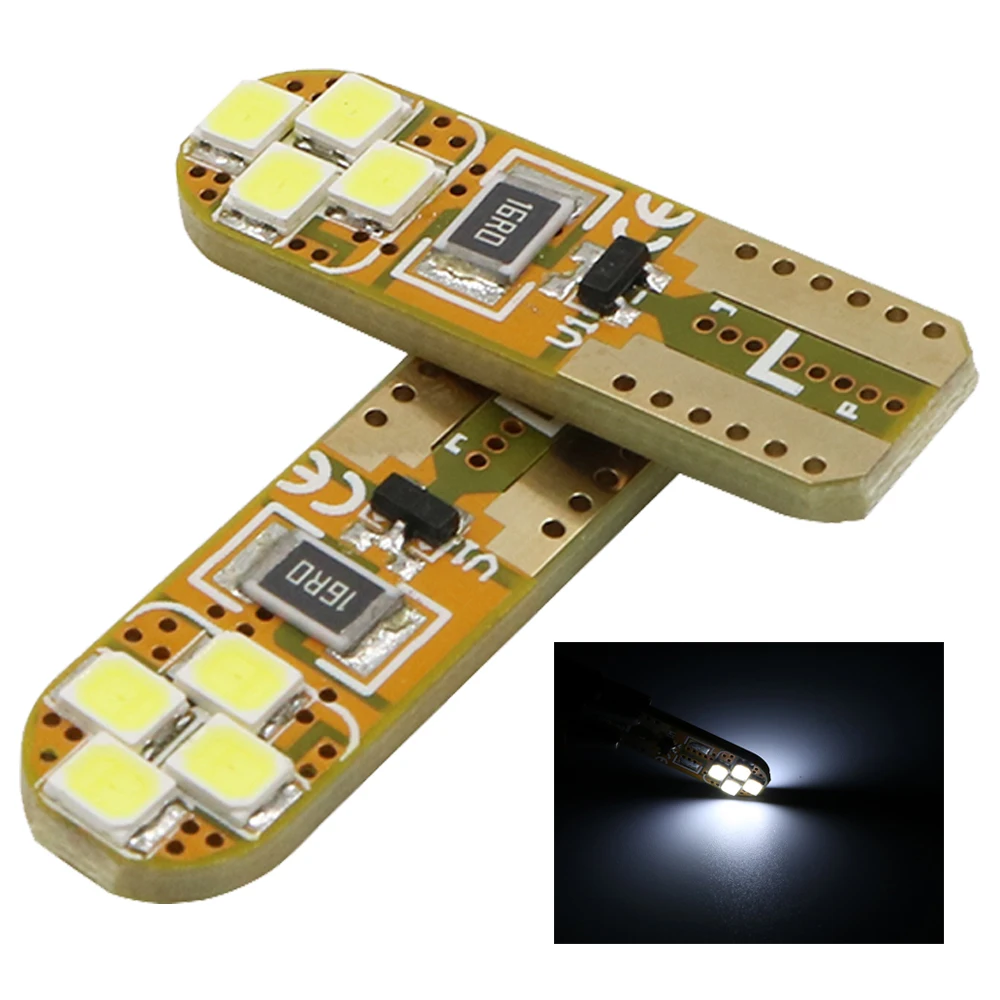 YSY Новый 100X T10 168 194 501 w5w 8smd 2835 led Canbus без ошибок автомобильный светильник заднего