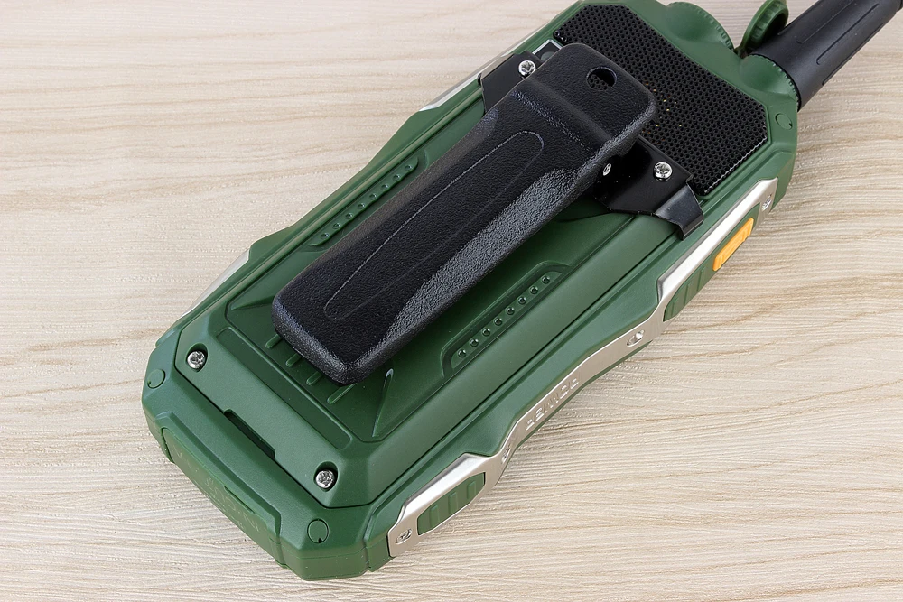 Открытый прочный ударопрочный мобильный телефон Powerbank Разблокировка мобильного телефона с УВЧ аппаратная рация Intercom Зажим для ремня