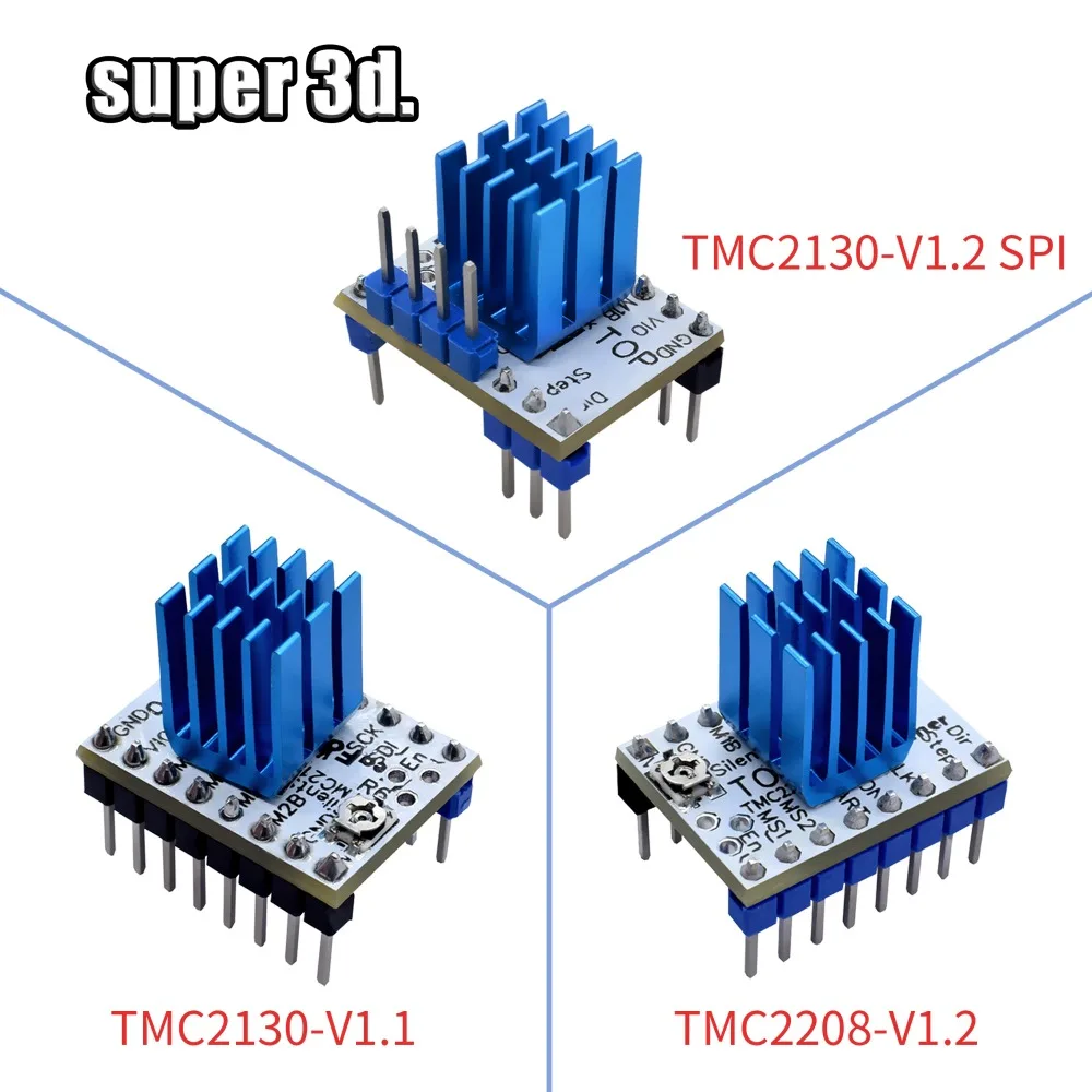 5 шт. TMC2130 V1.1 TMC2130V1.2 TMC2208 V1.2 Драйвер шагового двигателя бесшумный Отличная стабильность и защита Превосходная производительность