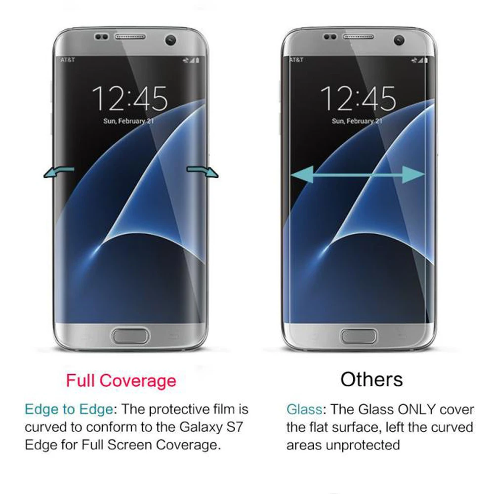 Mnycxen 3D Защитное стекло для Samsung Galaxy S7 Edge закаленное S7edge S 7 Защитная пленка