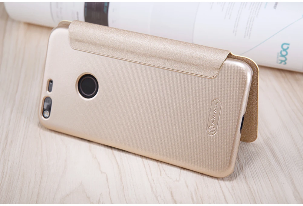 Nillkin для Google Pixel чехол Высококачественная крышка смартфона для Google Pixel/Nexus s1 сна Функция 5,0'' - Цвет: Золотой