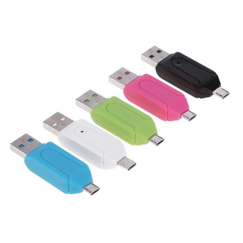 Мини USB 2 0 Micro кардридер для SD карты TF адаптер Plug Play красочный выбор ноутбука ПК Huawei