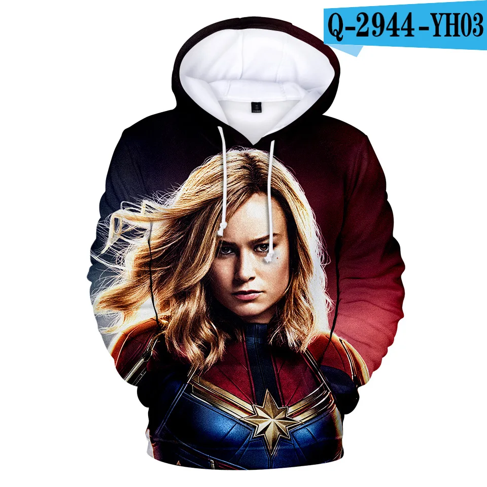 Carol Danvers 3D костюм капитана Марвел из фильма мужская куртка для мужчин/wo для мужчин Косплей уличная Толстовка для мужчин/женщин толстовка с капюшоном - Цвет: 10