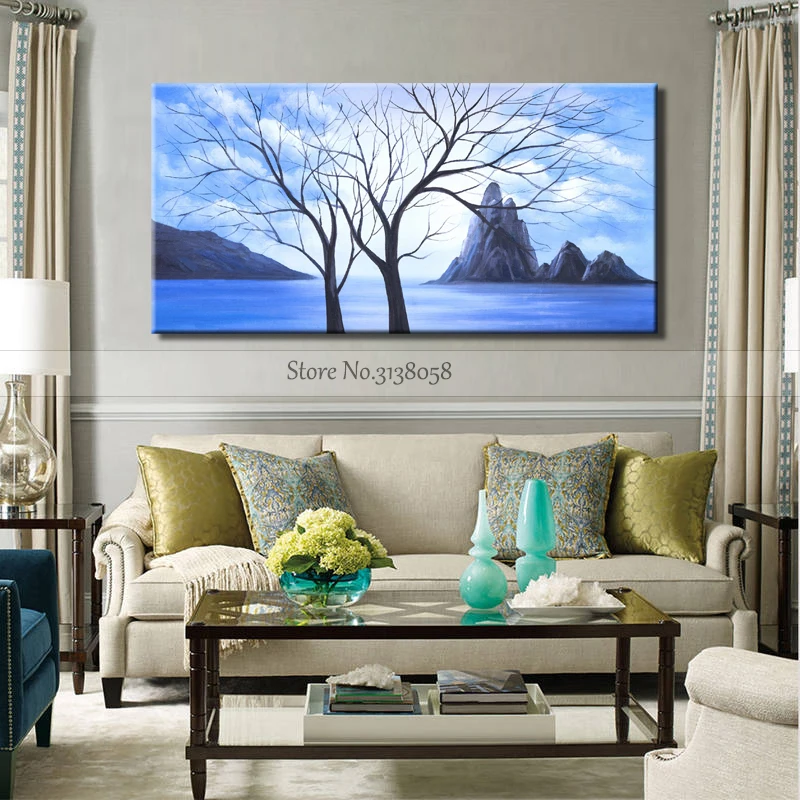 100% ручная роспись абстрактное настенное украшение картина маслом настенные