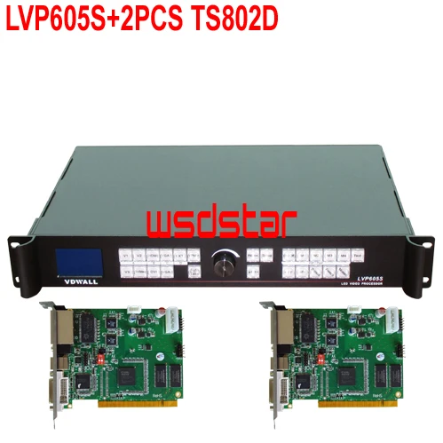 VDWALL LVP605S светодиодный видеопроцессор с 2 светодиодными картами TS802D внутри новый