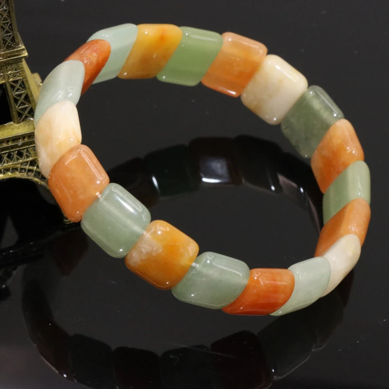 Многоцветный Хрустальный Турмалин халцедон Многоэлементный Браслет для женщин