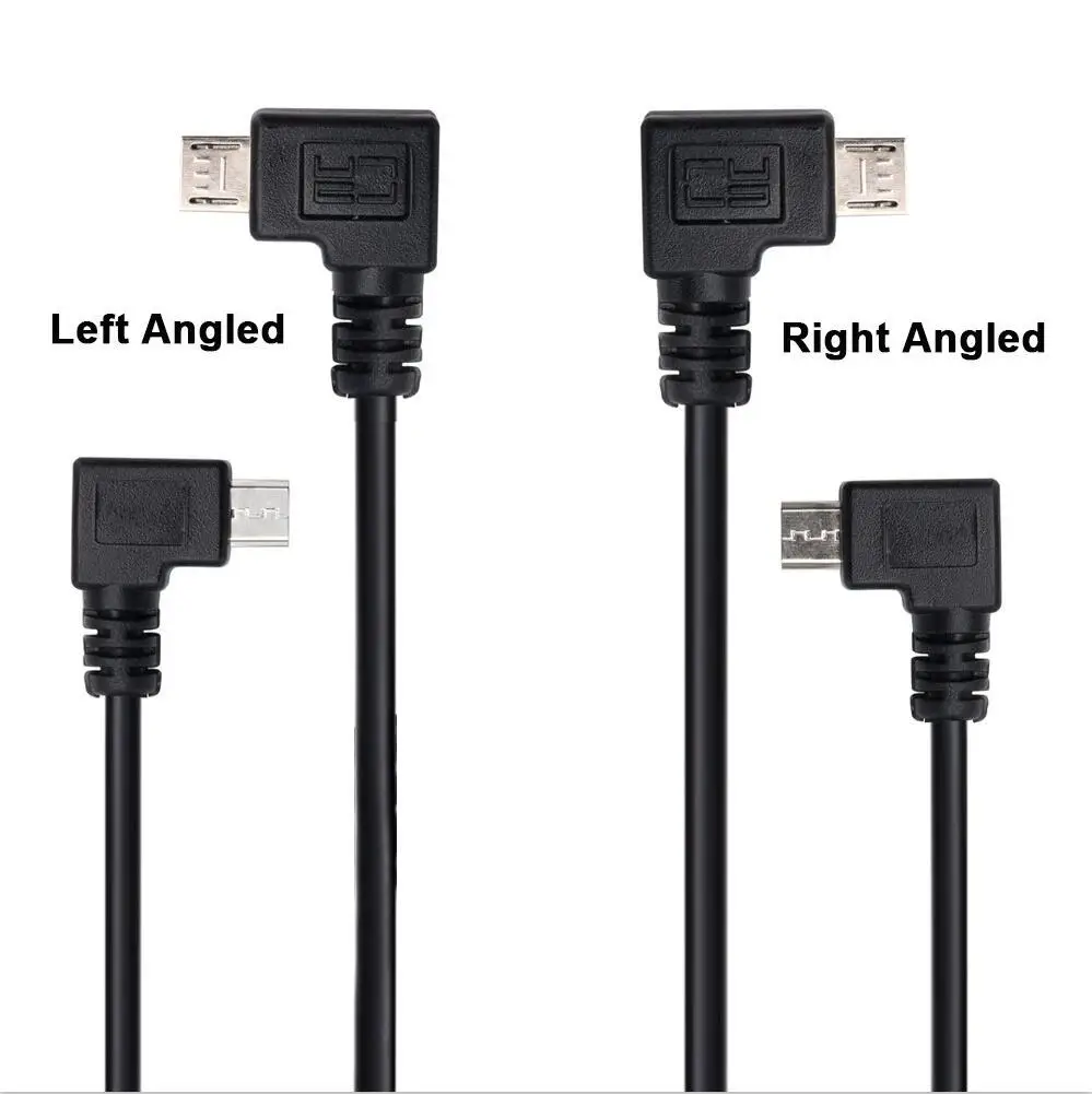 Micro USB к кабель для зарядки данных левый Угловой 90 градусов Samsung Moto HTC Nokia камера mp3