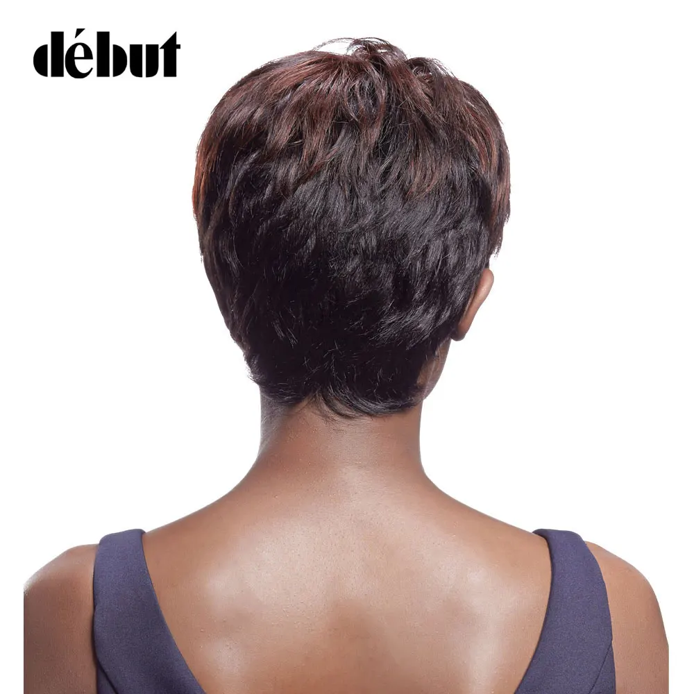 Дебютный парик из натуральных волос Remy Ombre DYP1B/33B/33A светлый бразильский короткий