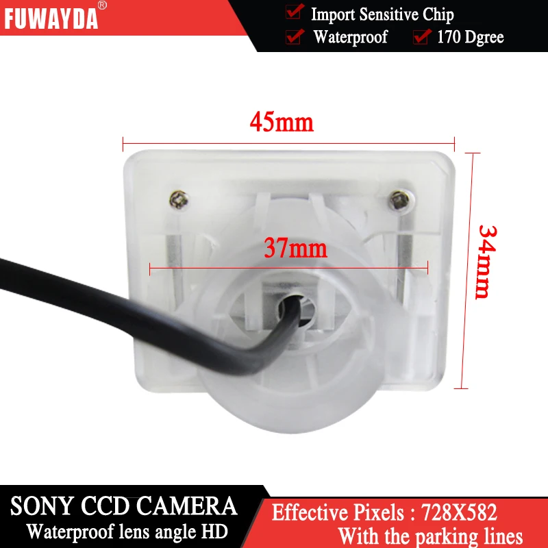 FUWAYDA для SONY CCD Автомобильная запись с камеры заднего обзора обратная камера