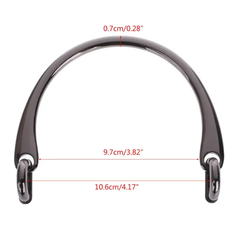 

1PC Alloy Bag Handle for Handcrafted Handbag Shoulder Bags Part & Accessories