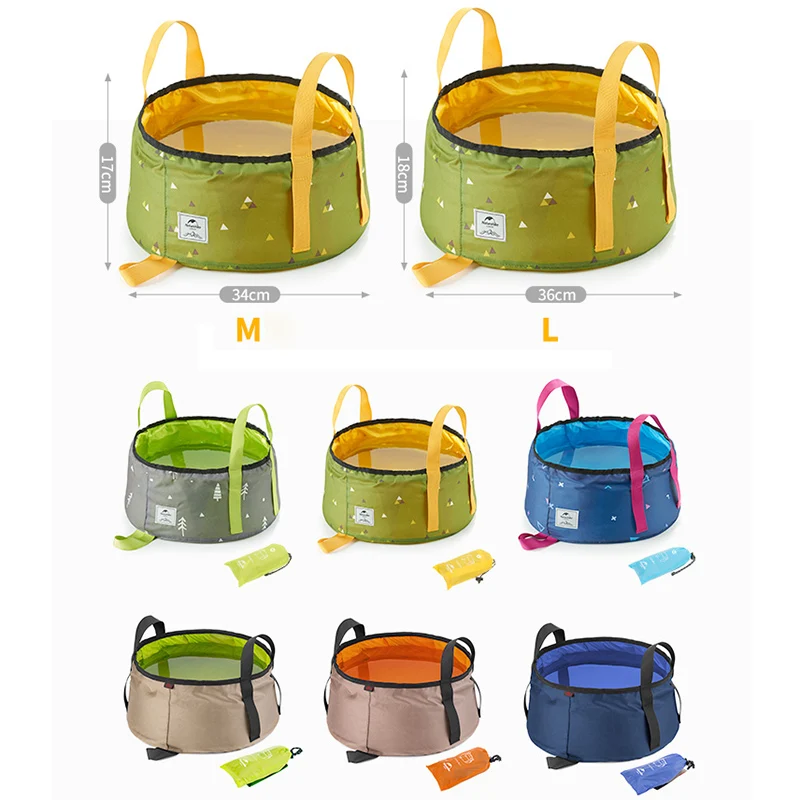 Сумка для воды Naturehike объем 10 л 16 раковина легкая емкость хранения ведро душа