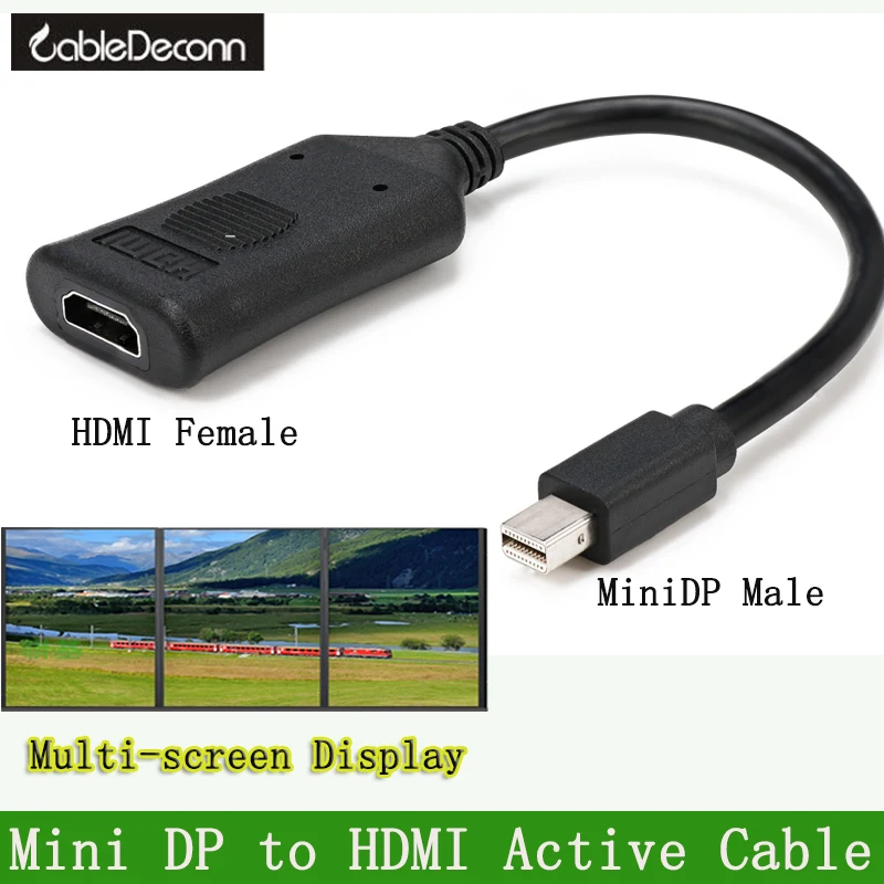 CableDeconn Mini DisplayPort to VGA HDMI адаптер Thunderbolt к мужского и женского пола разбитым Eyefinity
