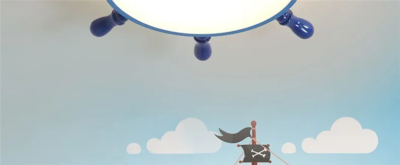 Children Pirate Dreaming Modern Led Ceiling Lights For Children Room Kid's Room AC85-265V Bedroom Deco Ceiling Lamp iluminacion