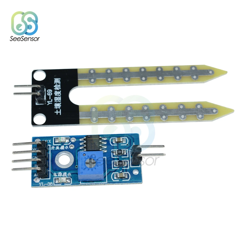 Модуль датчика влажности почвы для arduino умная электроника набор сделай сам |