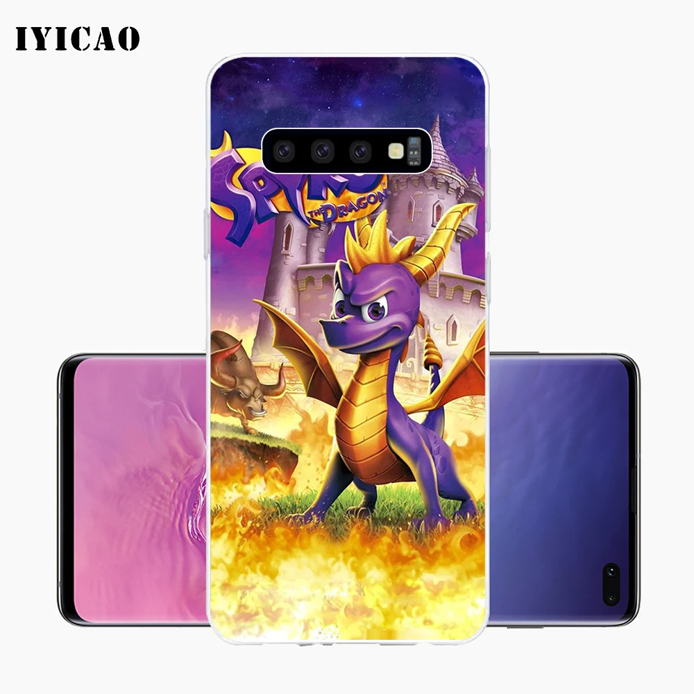 IYICAO Spyro Дракон Мягкий силиконовый чехол для телефона Samsung Galaxy S10e S10 S9 S8 Plus S7 Edge TPU