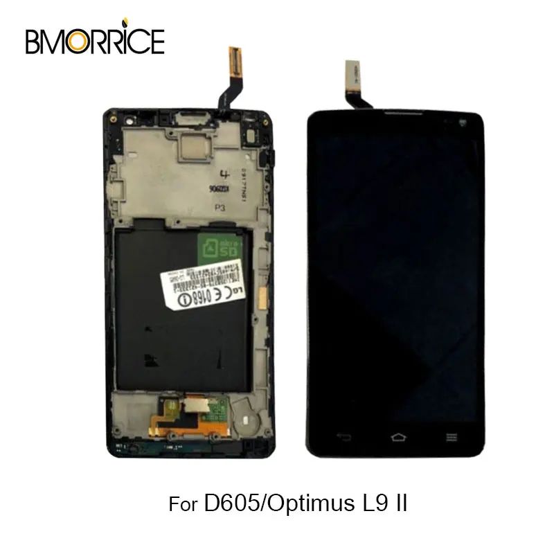 100% тестирование оригинальные ЖК дисплей для LG Optimus L9 II 2 D605 B0567 Экран дисплея