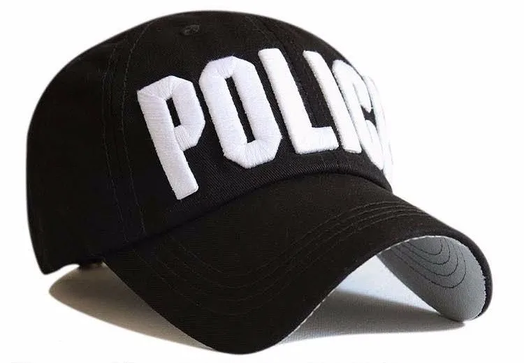2 стиля вышивка "Полиция" "FBI" Письмо бейсбольная Кепка snapback головные уборы для мужчин и женщин, Кости snapback casquettes