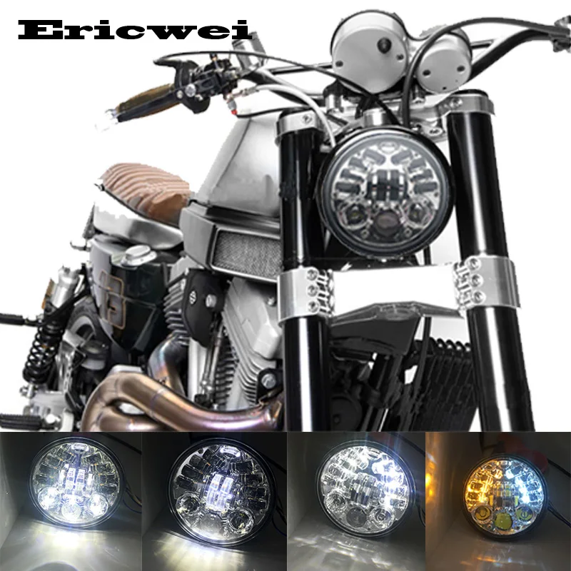 5 75 дюймов налобный фонарь для Harley Dyna Sportster 1200 48 883 запчасти DRL указатель поворота