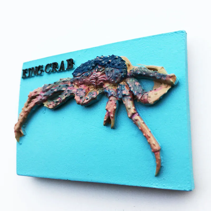 Alaska King Crab Pattern Refrigerator Sticker Creative USA Landscape Fridge Magnet Home Decor Gifts Wholesales Drop Shipping | Дом и сад