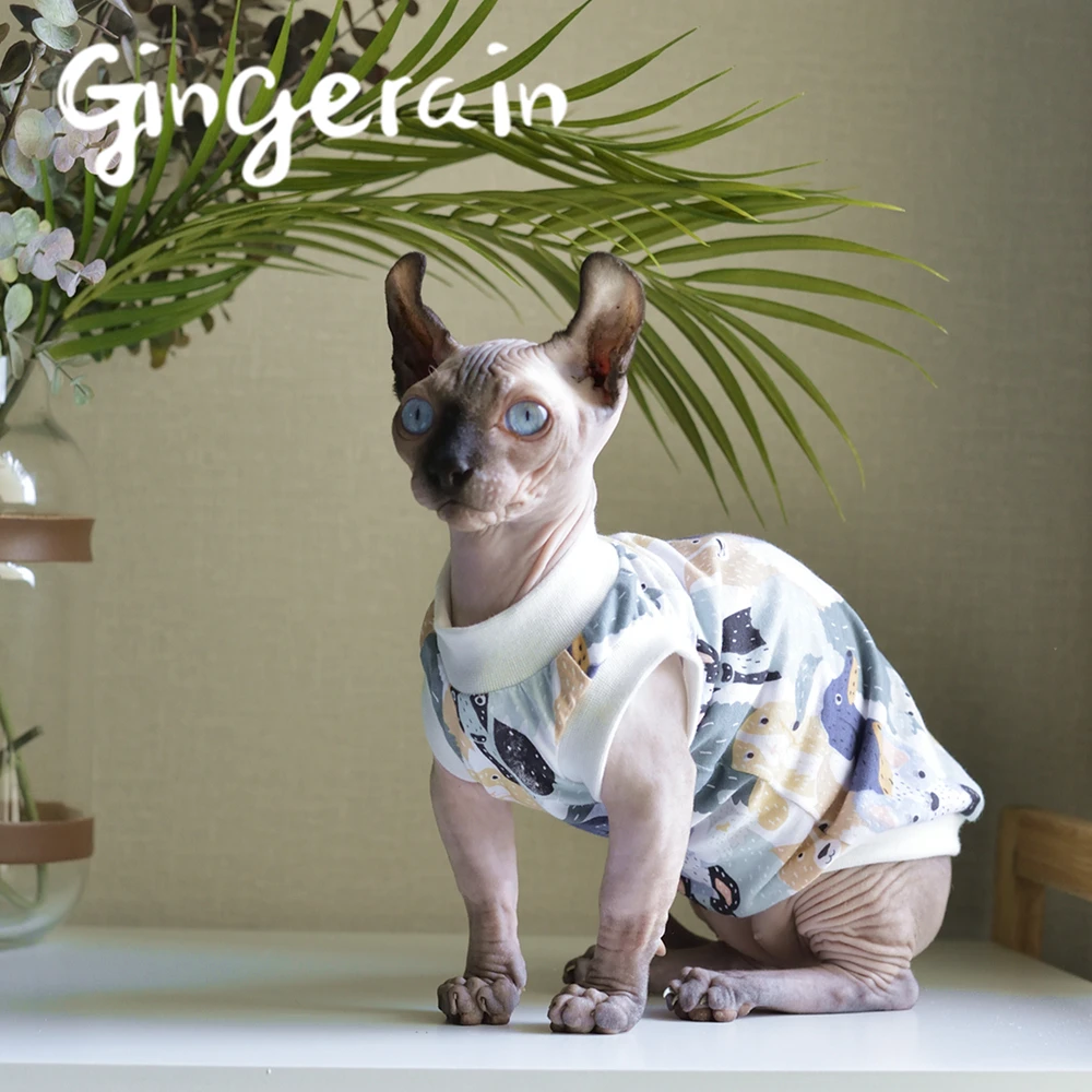 Gingerain Милая кошка Одежда для питомцев кошек модная куртка домашних животных